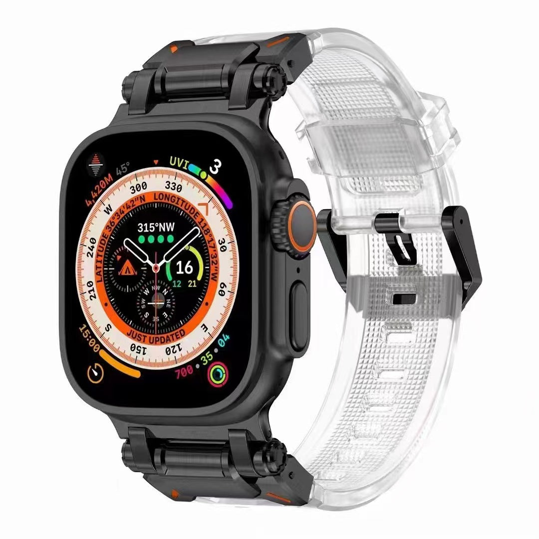 Explorer Rubber Band With Titanium Adapter For Apple Watch