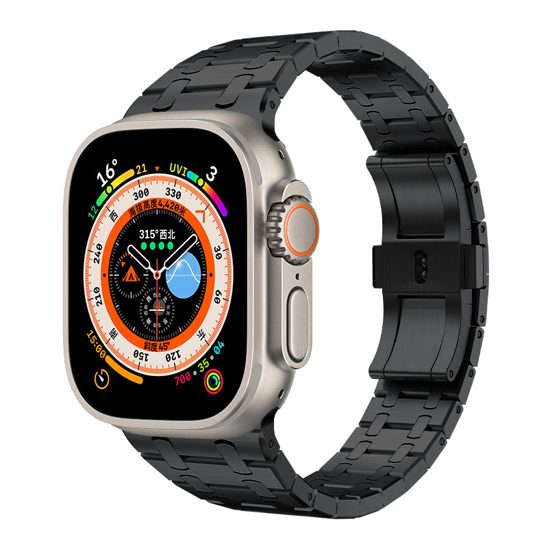 NEW AP Stainless Steel Double Chain Refit Band For Apple Watch