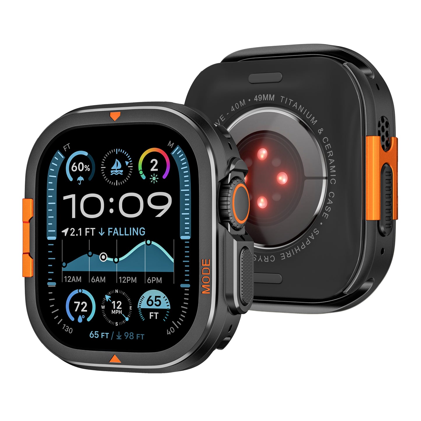 AW Titanium Alpine Case For Apple Watch