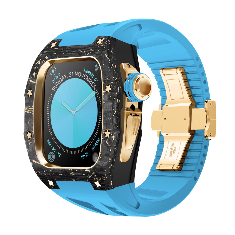 RM7013 Carbon Fiber Gold Leaf Series - Dark Tank Pro Apple Watch Case