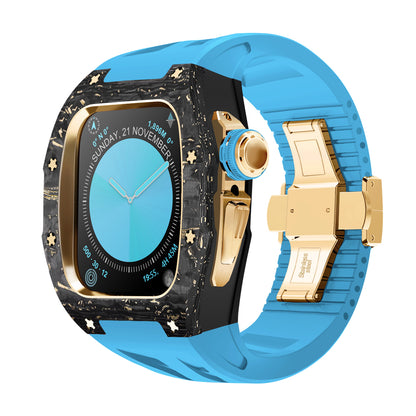 RM7013 Carbon Fiber Gold Leaf Series - Dark Tank Pro Apple Watch Case
