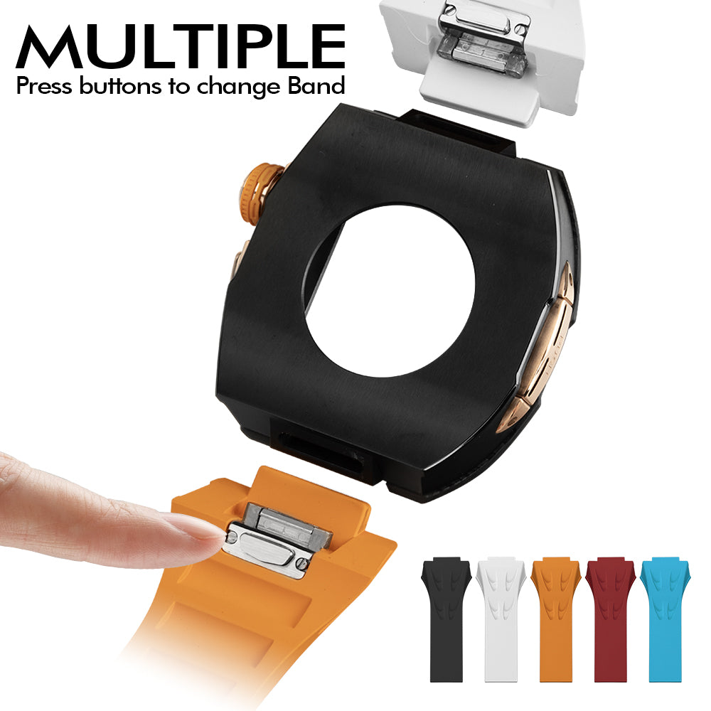 RM7013 Carbon Fiber Gold Leaf Series - Dark Tank Pro Apple Watch Case