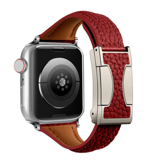 Leather Magnetic Buckle Band for Apple Watch