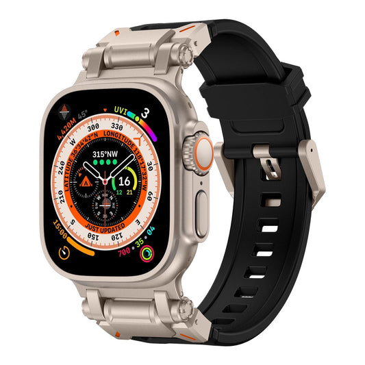 Explorer Rubber Band With Titanium Adapter For Apple Watch